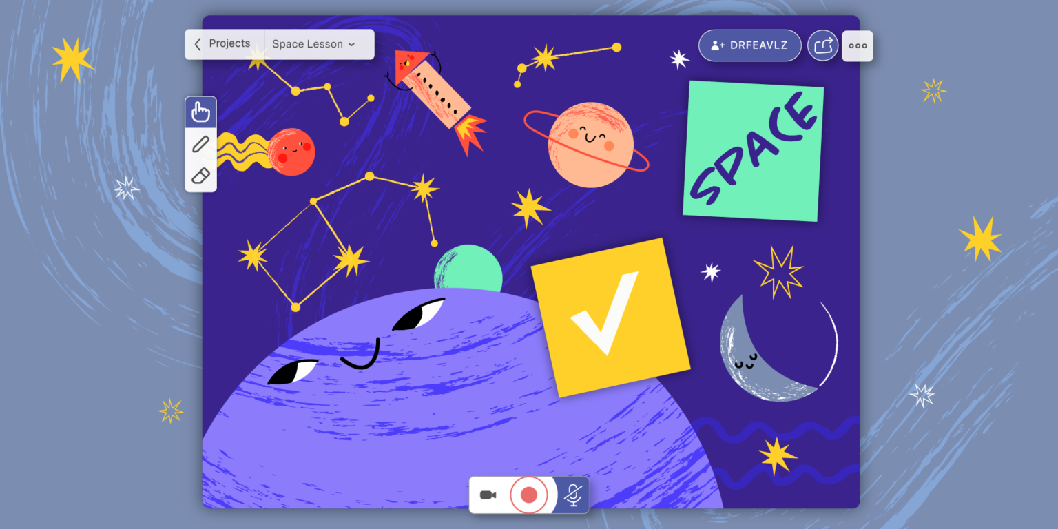 online whiteboard for a teacher