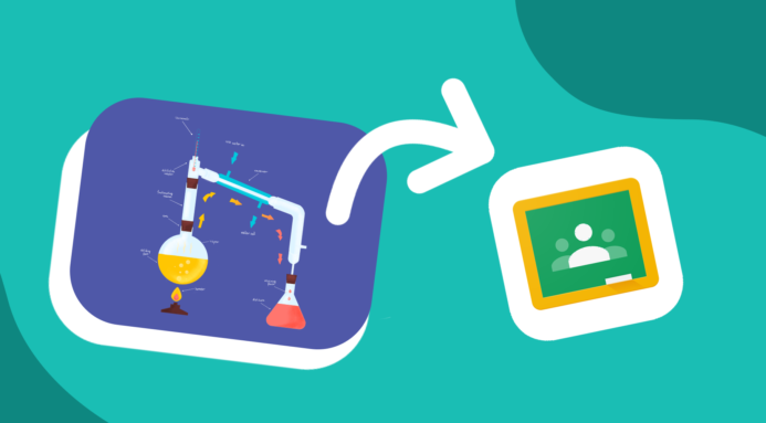 whiteboard with Google Classroom